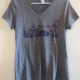 Grey Women's V-Neck Shirt